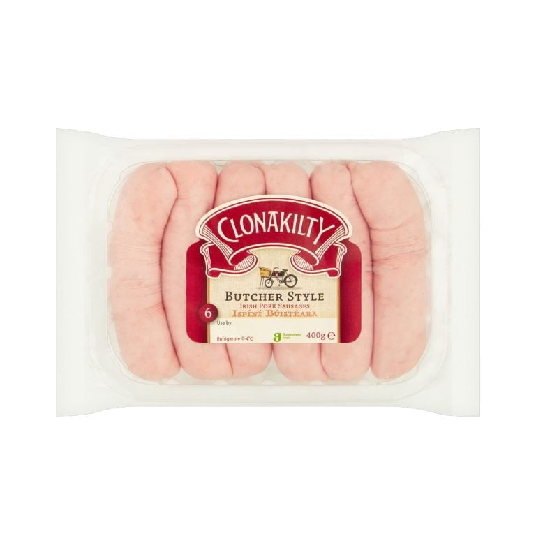 Clonakilty Würstchen nach Metzgerart
